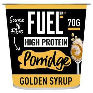 FUEL 10K High Protein Golden Syrup Porridge Oat Cereal Pot 70g