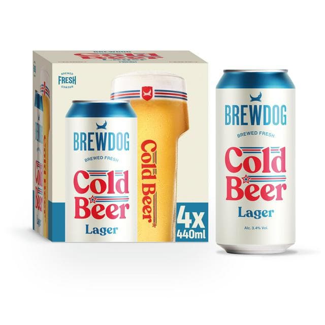 BrewDog Cold Beer Lager 4x440ml - gallery image 1