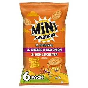 Jacob's Mini Cheddars Variety Multipack Snacks 6x23g