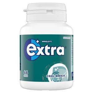 Extra Cool Breeze Sugarfree Chewing Gum Pieces Bottle x46