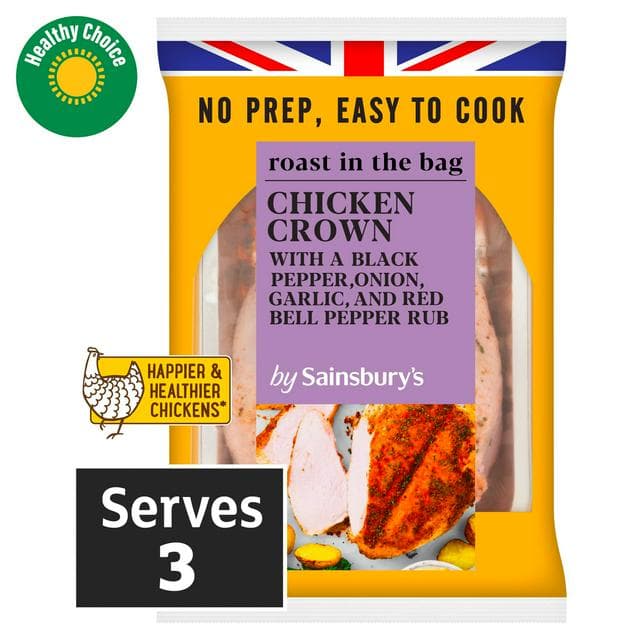 Sainsbury's Roast in the Bag Extra Tasty Whole Chicken Crown 700g - gallery image 1