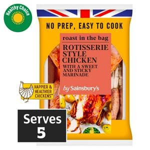 Sainsbury's 1.45kg Rotisserie Style Whole Chicken