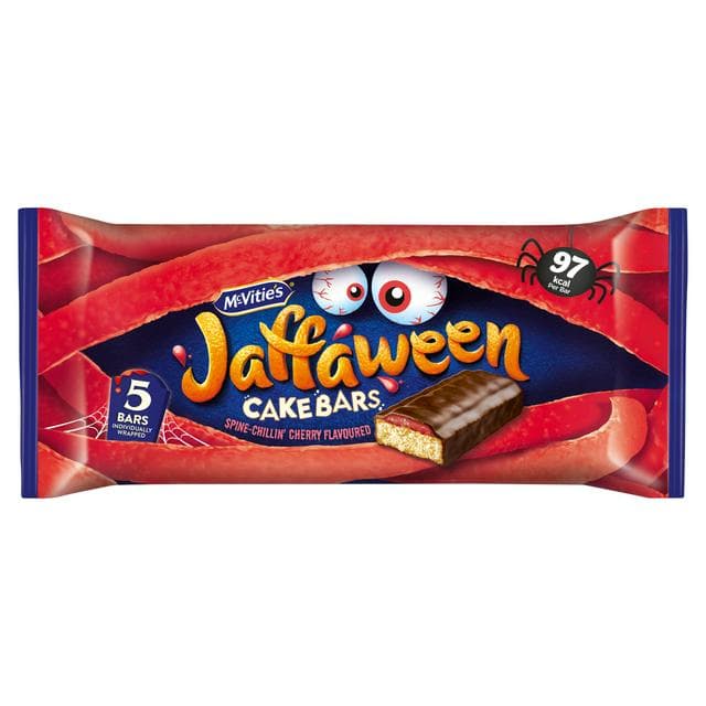 McVitie's Jaffaween 5 x 24.4g Cherry Multipack Cake Bars - gallery image 1