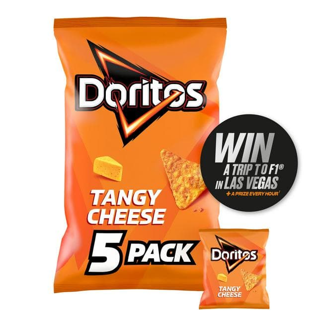 Doritos Tangy Cheese Tortilla Chips Multipack Crisps 5x30g - gallery image 1