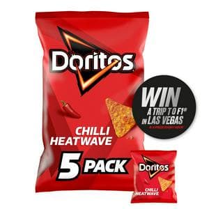 Doritos Chilli Heatwave Tortilla Chips Multipack Crisps 5x30g