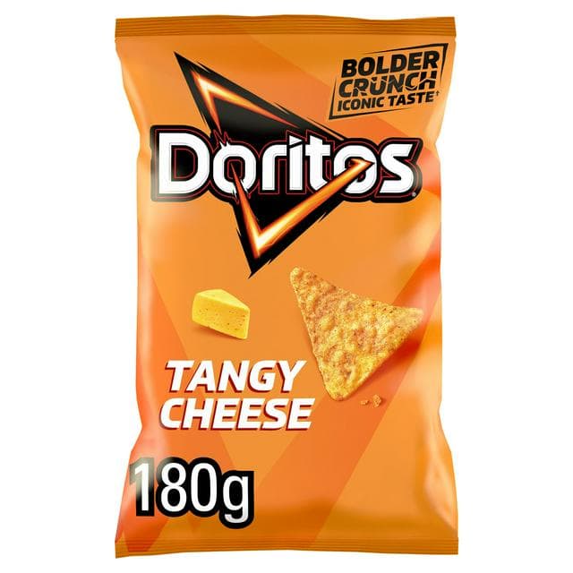 Doritos Tangy Cheese Tortilla Chips Sharing Bag Crisps 180g - gallery image 1