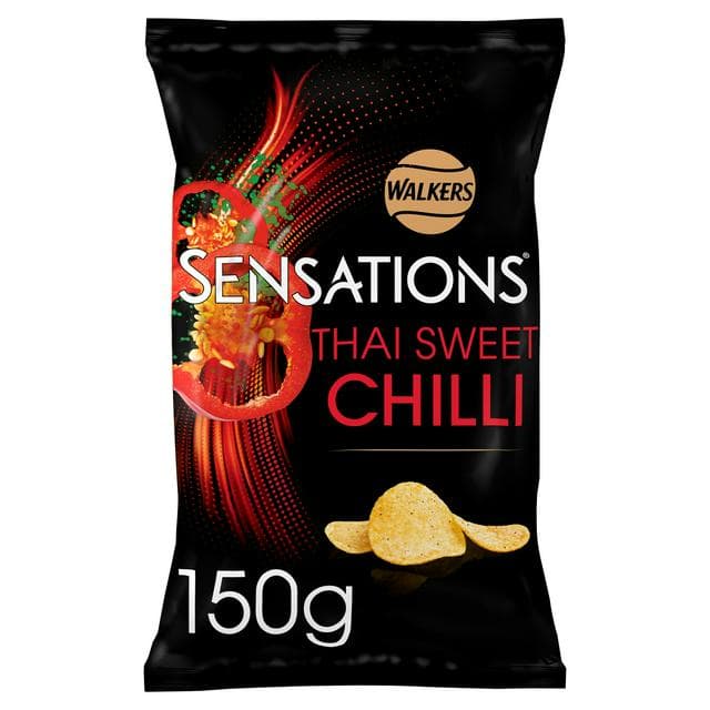 Walkers Sensations Thai Sweet Chilli Sharing Bag Crisps 150g - gallery image 1