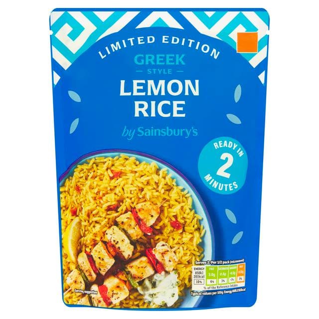 Sainsbury's Greek Style Lemon Rice, Limited Edition 250g - gallery image 1