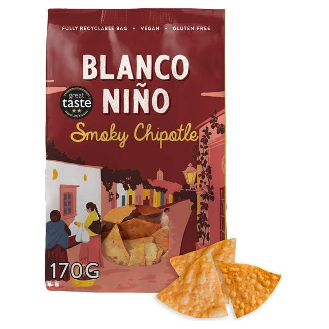 Blanco Nino Smoky Chipotle Tortilla Chips 170g - gallery image 1