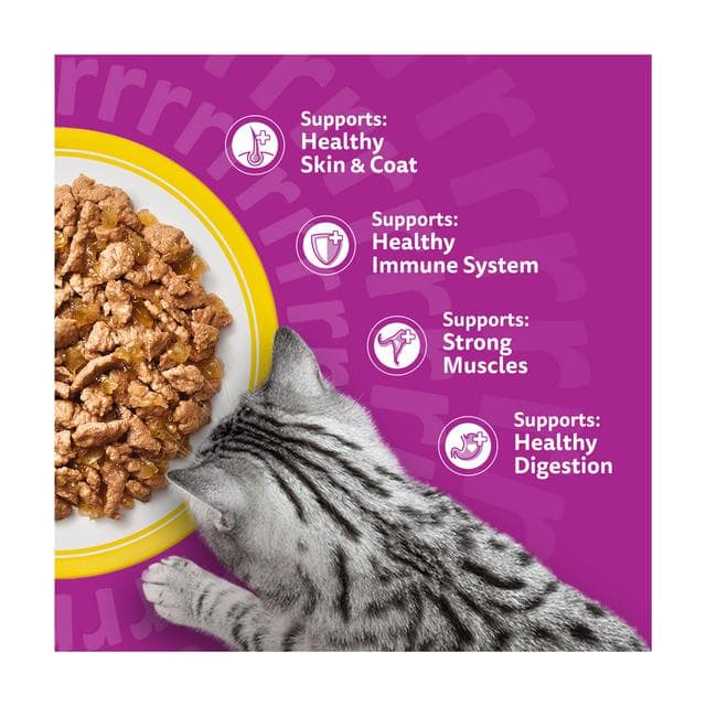 Whiskas 1+ Poultry Feast in Jelly Wet Cat Food 80 x 85g - gallery image 3