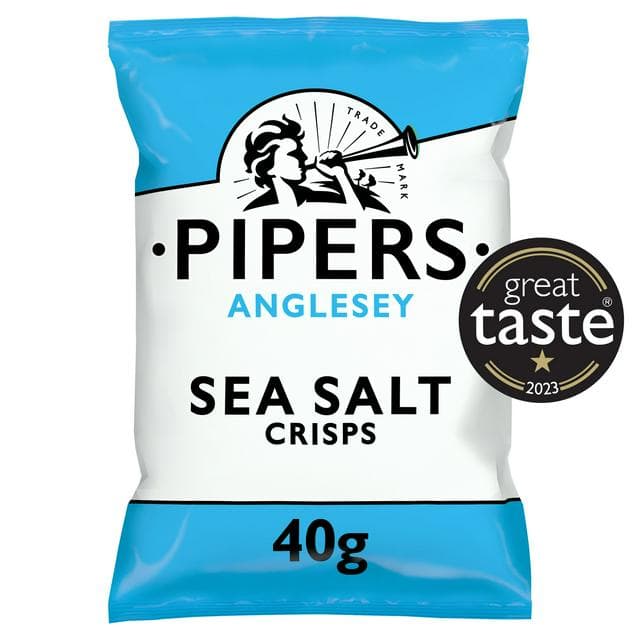 Pipers Anglesey Sea Salt Crisps 40g - gallery image 1