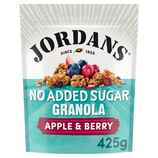 Jordans No Added Sugar Apple & Berry Granola Breakfast Cereal 425g - gallery image 1