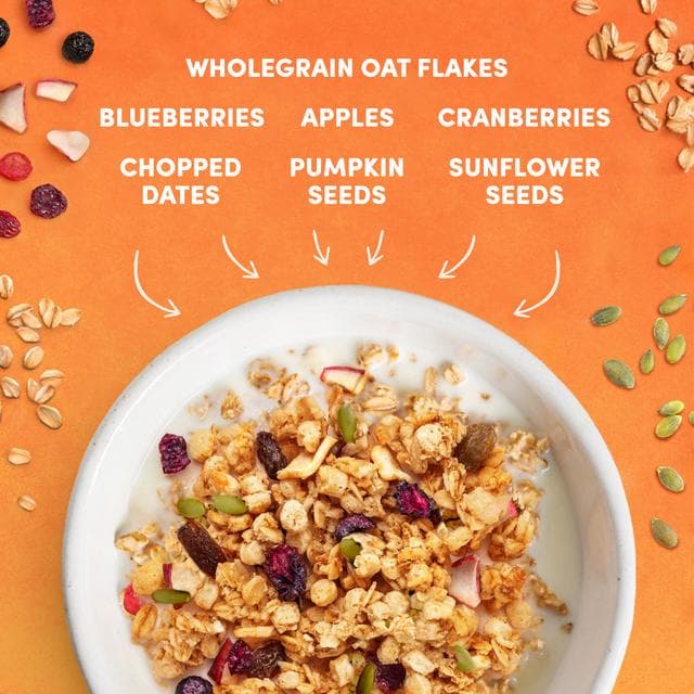 Jordans No Added Sugar Apple & Berry Granola Breakfast Cereal 425g - gallery image 3