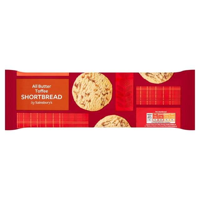 Sainsbury's All Butter Toffee Shortbread 175g - gallery image 1
