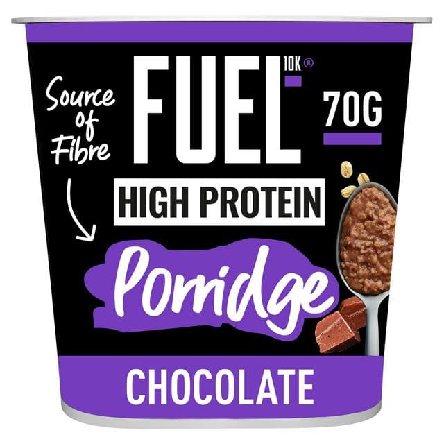 FUEL 10K High Protein Chocolate Porridge Oat Cereal Pot 70g - gallery image 1