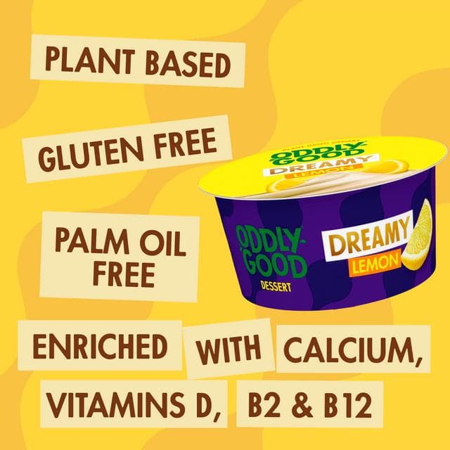 Oddlygood Dreamy Lemon Plant Based Gluten Free Dessert 130g - gallery image 2