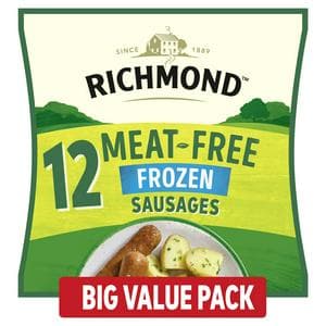 Richmond Frozen Meat Free Vegan Sausages x12 456g