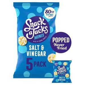 Snack a Jacks 5 x 19g Salt & Vinegar Multipack Rice Cakes Crisps