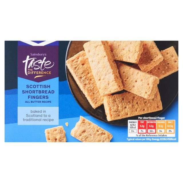 Sainsbury's Scottish Shortbread Fingers, Taste the Difference 160g - gallery image 1