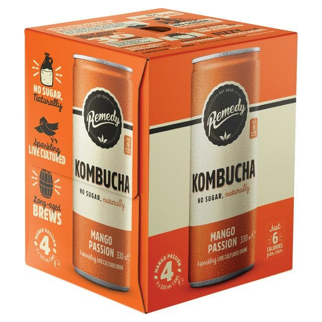 Remedy Kombucha Mango Passion 4x300ml - gallery image 1