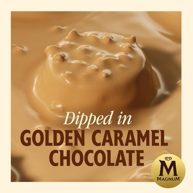 Magnum 12 x 17ml Bonbon Gold Caramel Billionaire Ice Cream Frozen Snack - gallery image 6