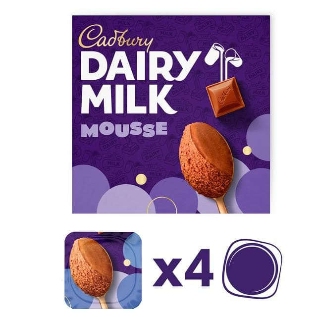 Cadbury Dairy Milk Mousse 4x45g - gallery image 1