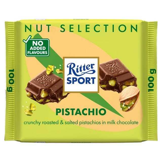 Ritter Sport Nut Selection Pistachio, Limited Edition 100g - gallery image 1