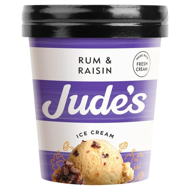 Jude's Rum & Raisin Ice Cream 460ml - gallery image 1