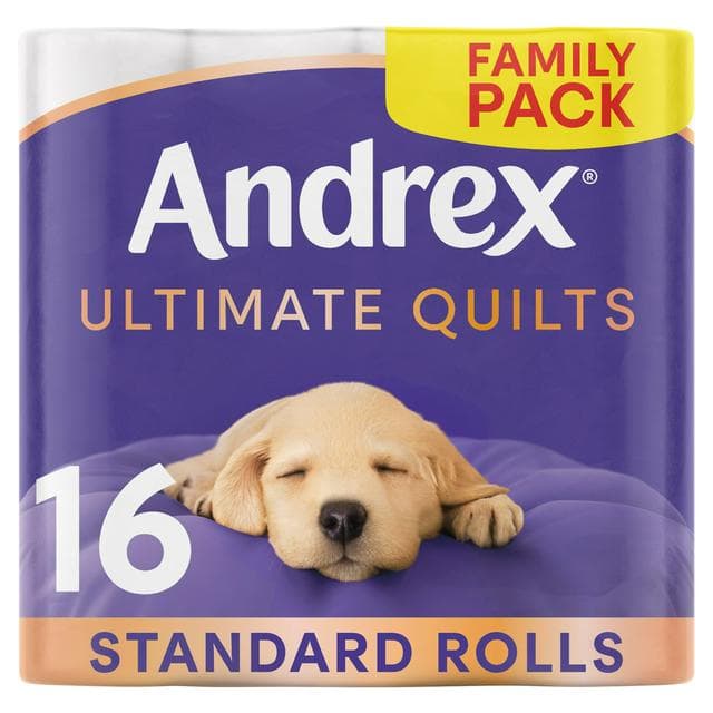 Andrex Ultimate Quilts Toilet Tissue Standard Rolls x16 - gallery image 1