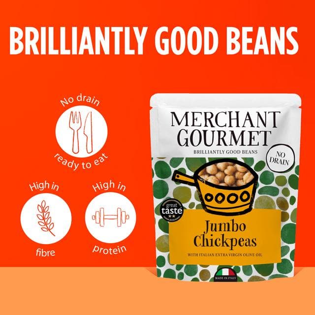 Merchant Gourmet Jumbo Chickpeas 240g - gallery image 3