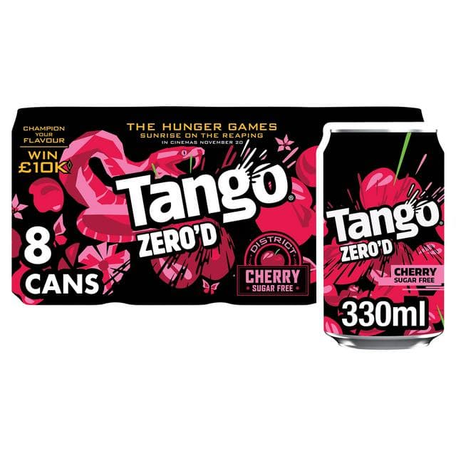 Tango Cherry Sugar Free Cans 8x330ml - gallery image 1