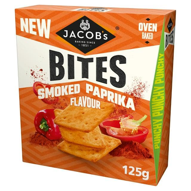 Jacob's Smoked Paprika Flavour Bites 125g - gallery image 1