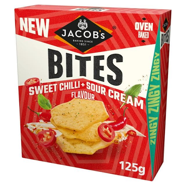 Jacob's Sweet Chilli & Sour Cream Flavour Bites 125g - gallery image 1