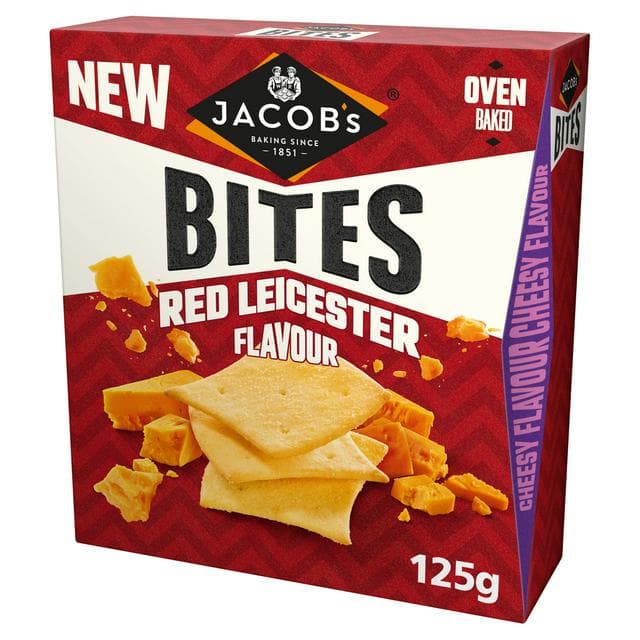Jacob's Red Leicester Flavour Bites 125g - gallery image 1