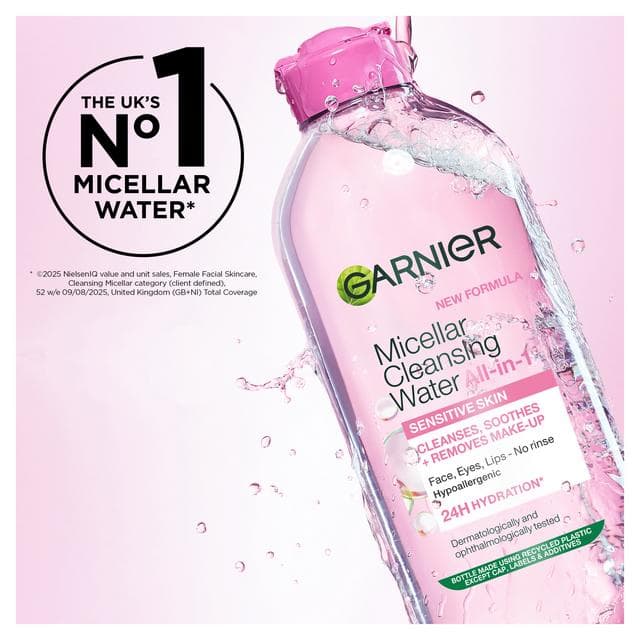 Garnier Micellar Water Facial Cleanser for Sensitive Skin 200ml - gallery image 2