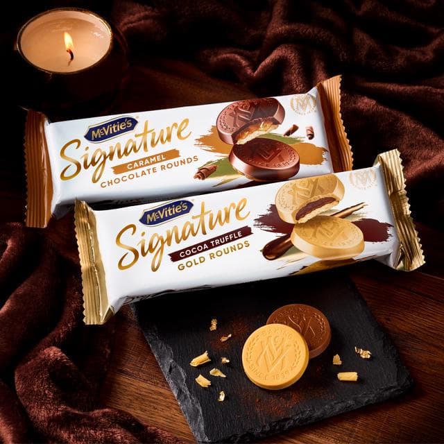 McVitie's Signature Caramel Chocolate Rounds Biscuits 109g - gallery image 5