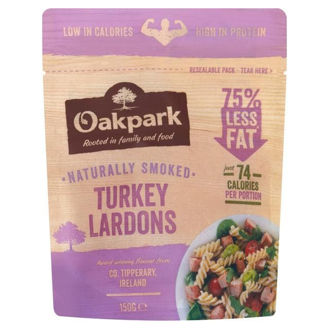 Oakpark Naturally Smoked Turkey Lardons 150g - gallery image 1