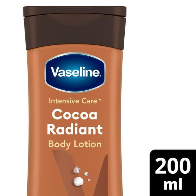Vaseline Intensive Care Cocoa Radiant Body Lotion Moisturises & Restores Glow to Dry Skin 200ml - gallery image 1