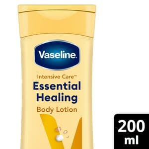 Vaseline Intensive Care Essential Healing Body Lotion Deeply Moisturises Dry Skin 200 ml