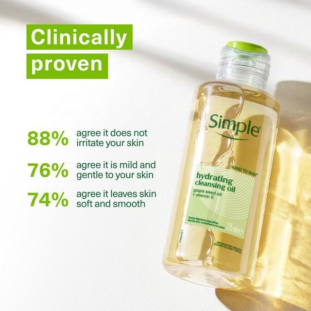 Simple Kind to Skin Cleansing Oil Hydrating 125ml - gallery image 3
