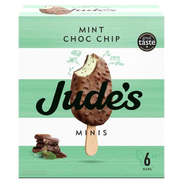 Jude's Mint Choc Chip Minis 6 x 50ml - gallery image 1
