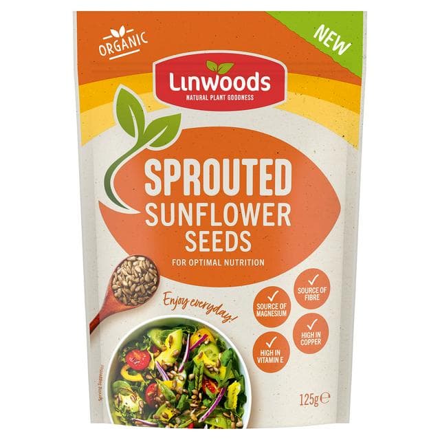 Linwoods Organic Sprouted Sunflower Seeds 125g - gallery image 1