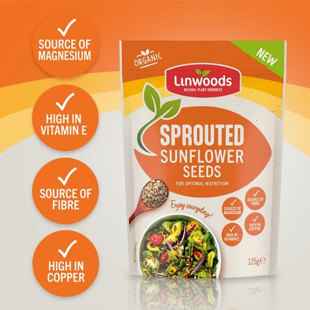Linwoods Organic Sprouted Sunflower Seeds 125g - gallery image 4