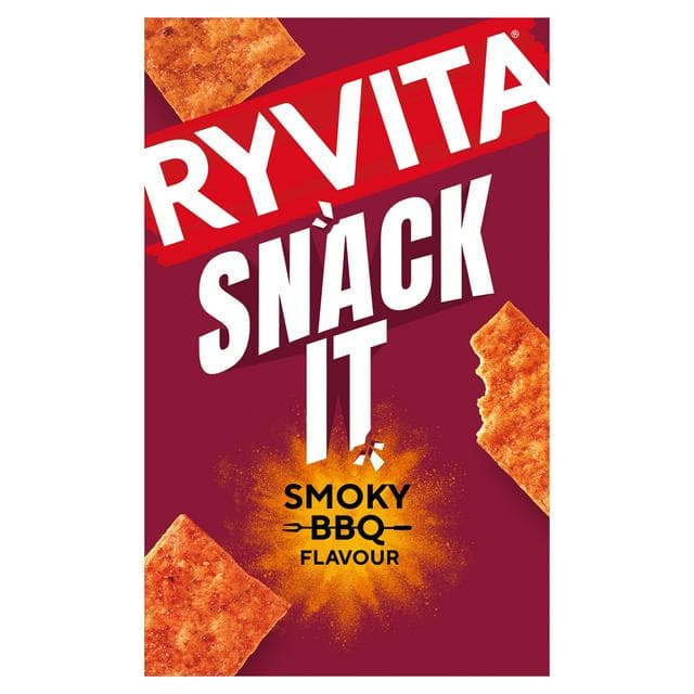 Ryvita Snack It Thins Smoky BBQ Flatbread Snacks 125g - gallery image 1