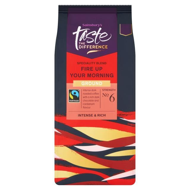 Sainsbury's Fire Up Your Morning Ground, Taste the Difference 227g - gallery image 1