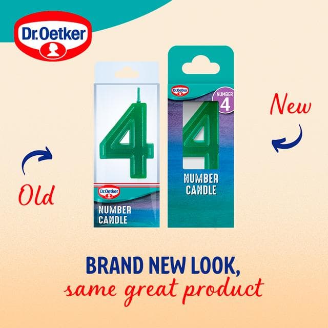 Dr. Oetker Number 4 Candle - gallery image 2