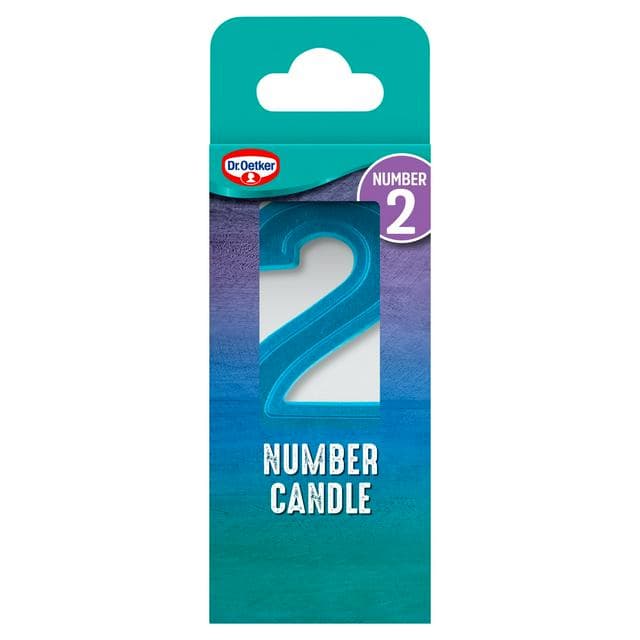 Dr. Oetker Number 2 Candle - gallery image 1