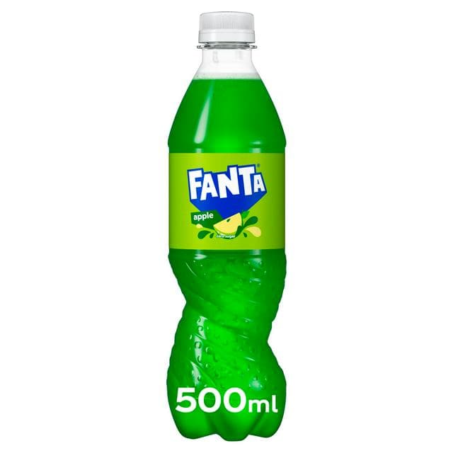 Fanta 500ml Zero Sugar Apple Soft Drink Bottle - gallery image 1