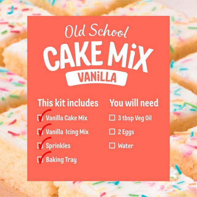Dr. Oetker Old School Cake Mix Vanilla 436g - gallery image 3