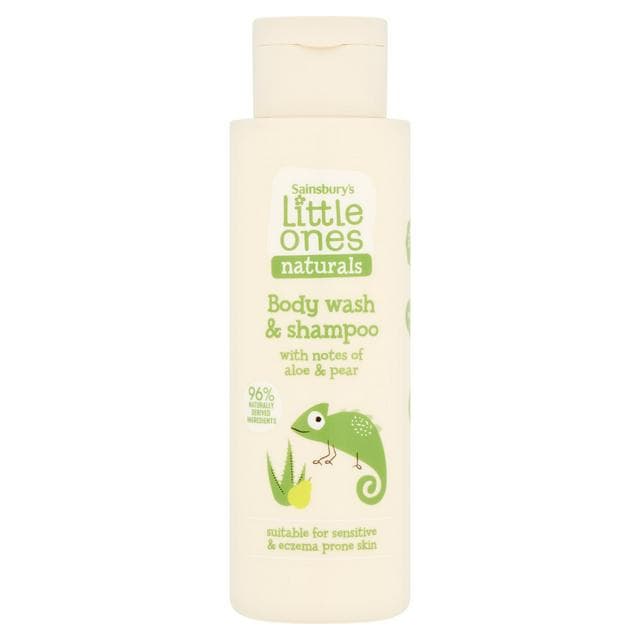 Sainsbury's Little Ones Naturals Body Wash & Shampoo with Notes of Aloe & Pear 250ml - gallery image 1